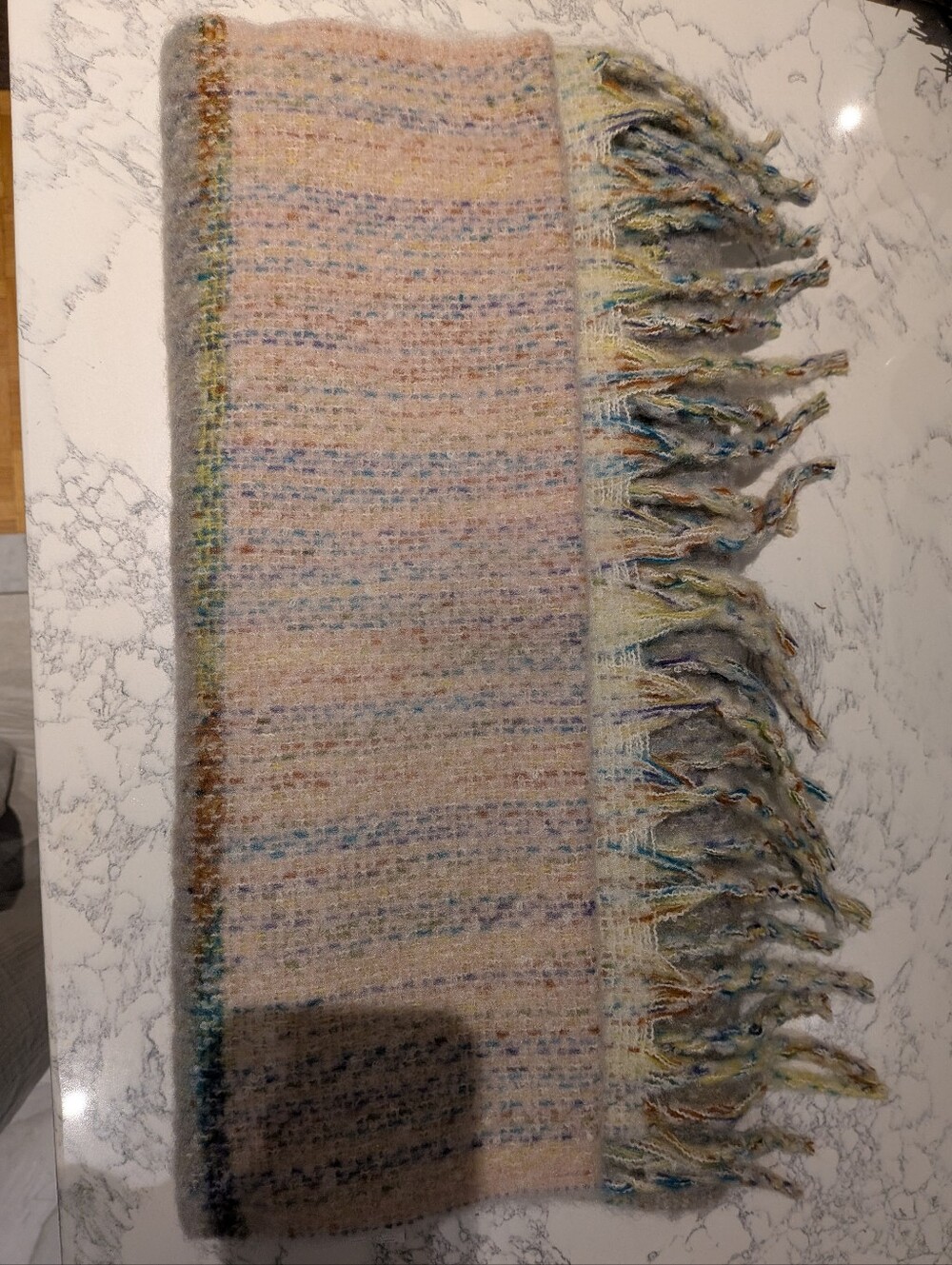 Long Winter Fringe Scarf